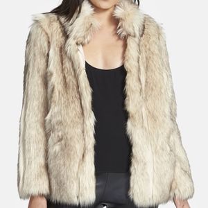 Topshop faux fur coat